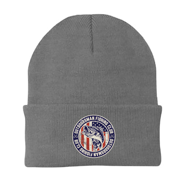 Outdoorsman Fishing Club Patriotic Embroidered Beanie